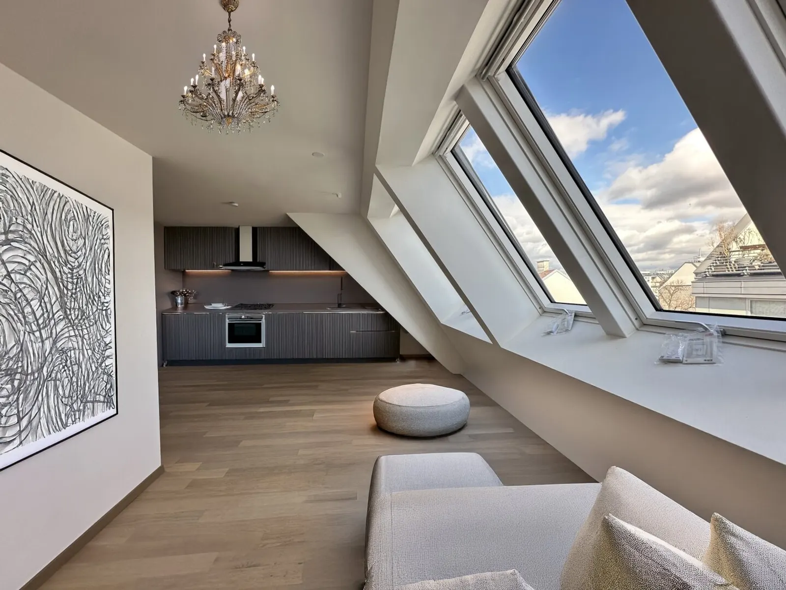 Modernes Neubau-Penthouse am Kutschkermarkt - Erdwärme, Fußbodenheizung & großzügige Dachterrasse! Garagenstellplatz