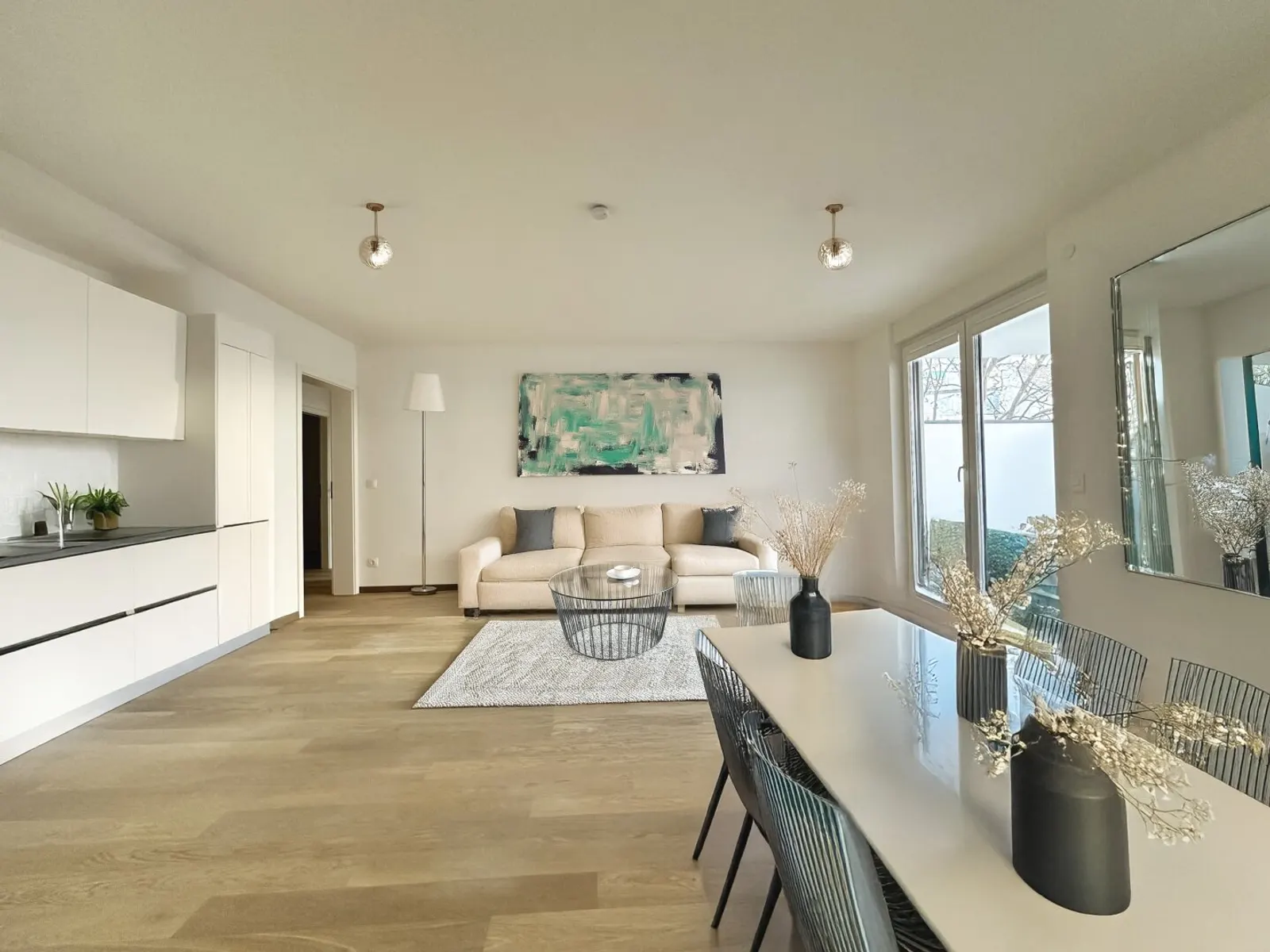 Airbnb Möglichkeit - Neubau - Gartenwohnung am Kutschkermarkt - Garagenstellplatz optional
