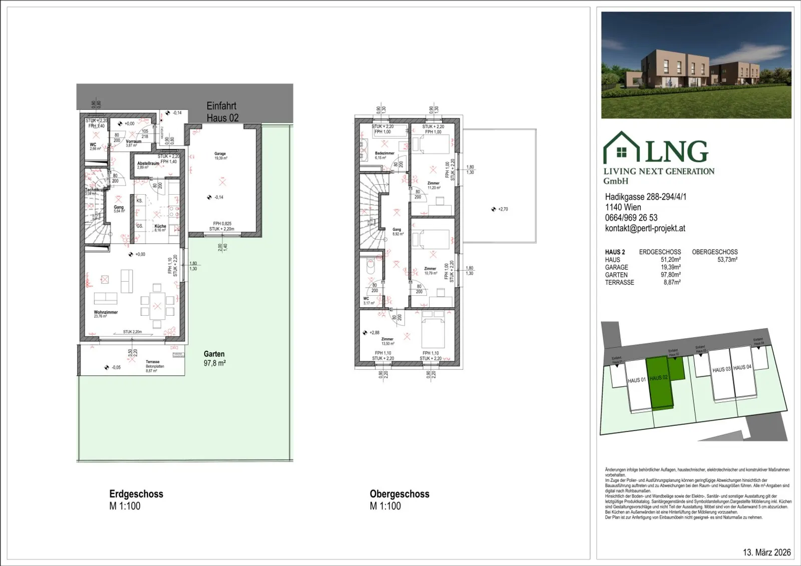 Attractive semi-detached houses in the center of Olbendorf - living in beautiful southern Burgenland - 6/8